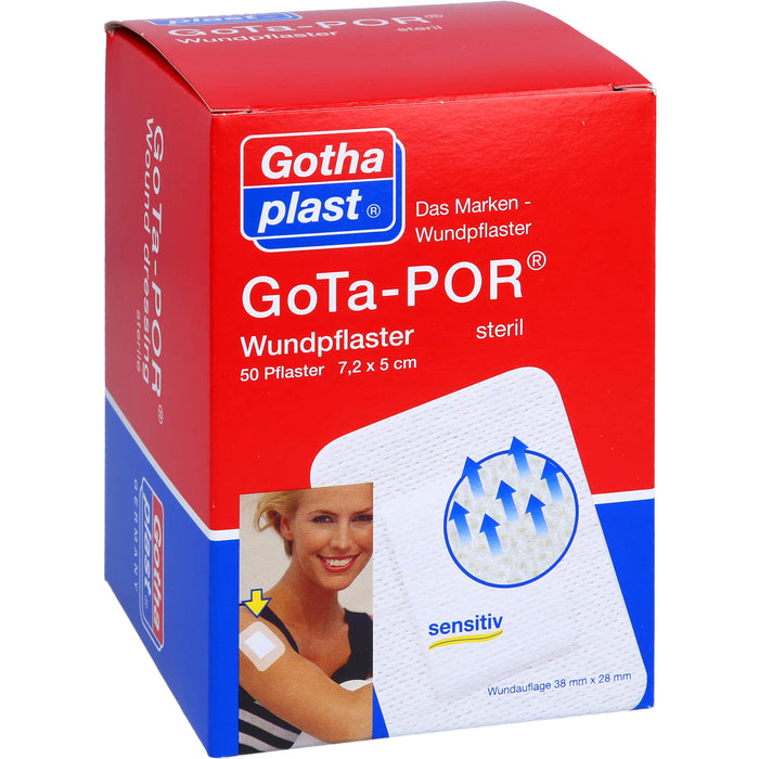 GoTa-POR Wundpflaster steril 7,2cmx5cm, 50 St PFL