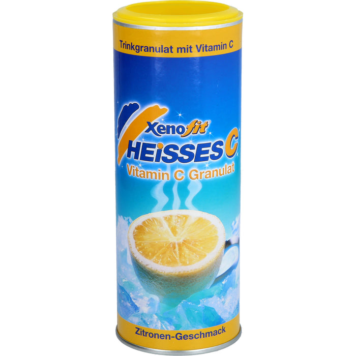 Xenofit Heißes C Vitamin C Granulat mit Zitronengeschmack, 270 g Pulver