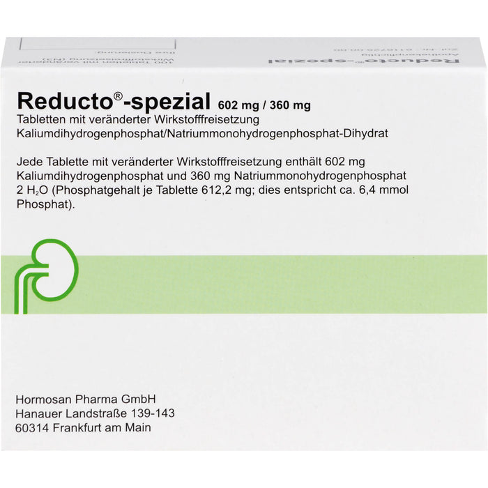 Reducto spezial 602 mg/360 mg Tabletten bei Phosphatmangel und Nierensteinleiden, 100 St. Tabletten
