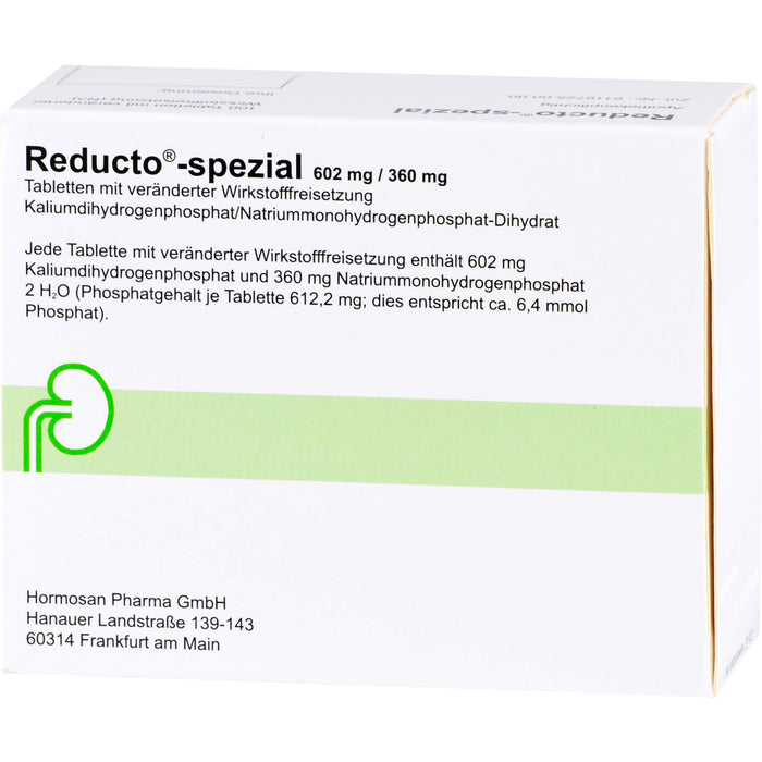 Reducto spezial 602 mg/360 mg Tabletten bei Phosphatmangel und Nierensteinleiden, 100 St. Tabletten