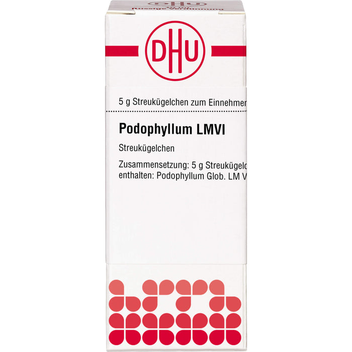 DHU Podophyllum LM VI Streukügelchen, 5 g Globuli