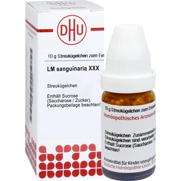 DHU Sanguinaria LM XXX Streukügelchen, 5 g Globuli