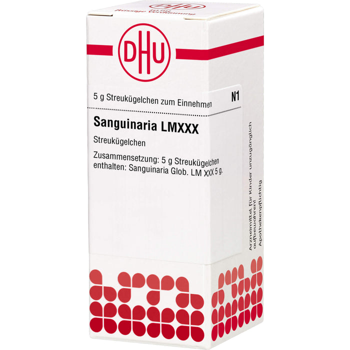 DHU Sanguinaria LM XXX Streukügelchen, 5 g Globuli