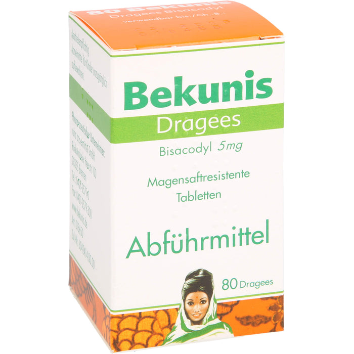 Bekunis Dragees Bisacodyl 5 mg Abführmittel, 80 St. Tabletten