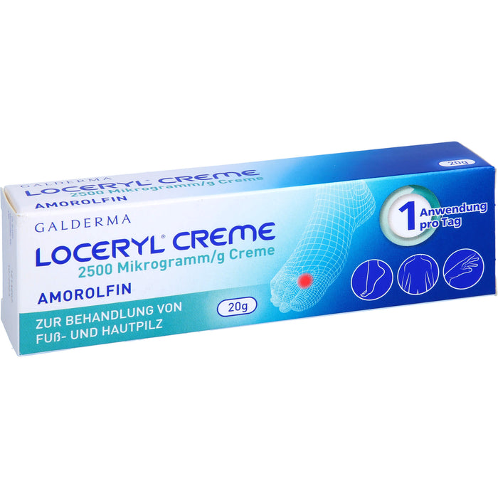 Loceryl Creme bei Fuß- und Hautpilz, 20 g Creme