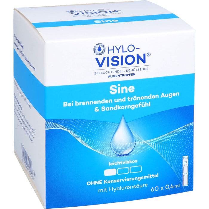 HYLO-VISION Sine Augentropfen bei brennenden Augen, 60 St. Ampullen