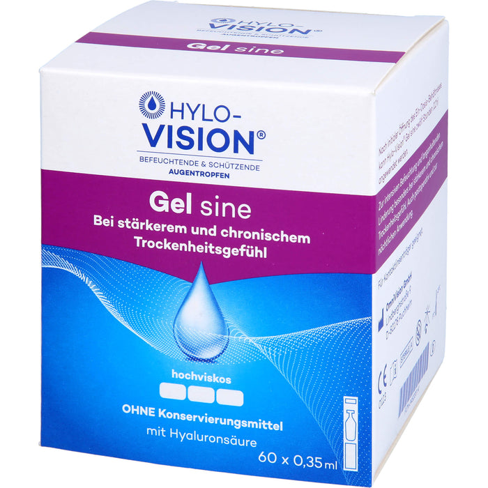 Hylo-Vision Gel sine Augentropfen, 60 St. Ampullen