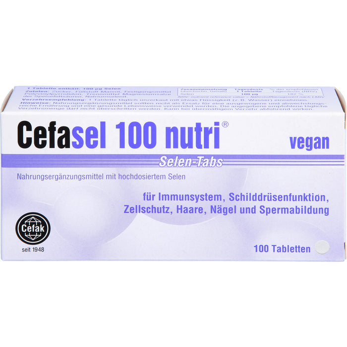 Cefasel 100 nutri Selen-Tabs Tabletten, 100 St. Tabletten