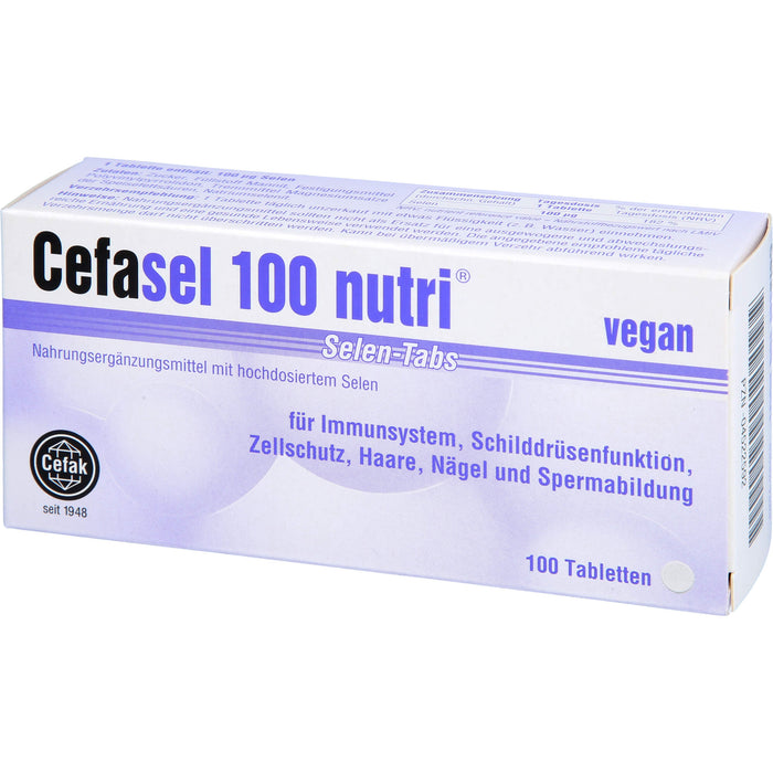 Cefasel 100 nutri Selen-Tabs Tabletten, 100 St. Tabletten