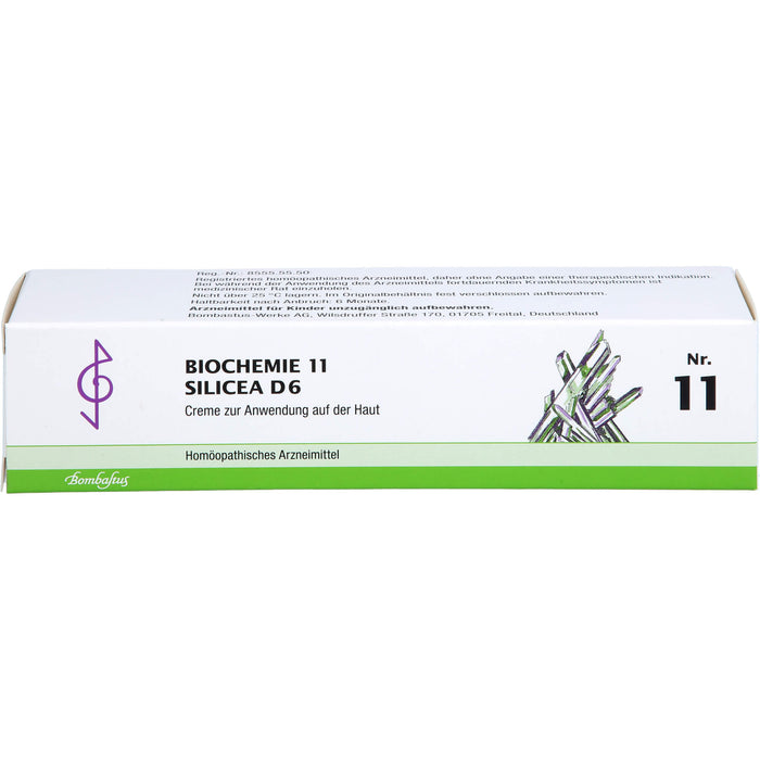 Biochemie 11 Silicea Bombastus D6 Creme, 100 ml CRE