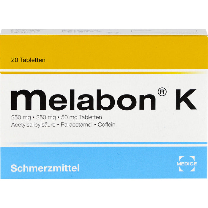 Melabon K Tabletten Schmerzmittel, 20 St. Tabletten