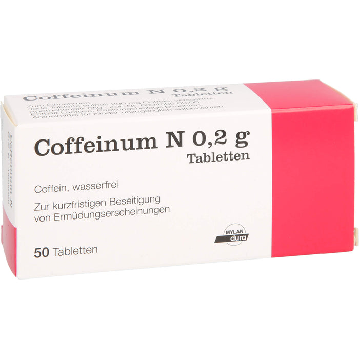 Coffeinum N 0.2 g Tabletten, 50 St. Tabletten