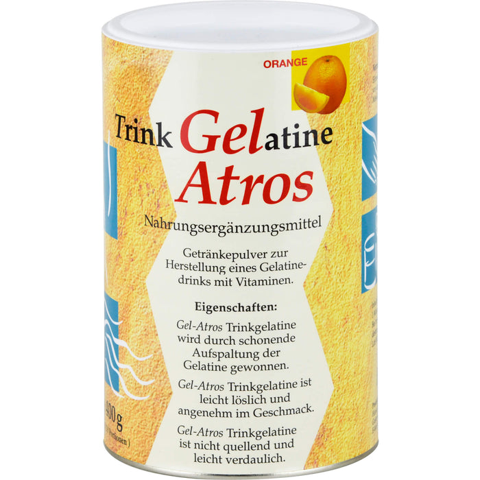 Gel-Atros Trinkgelatine Orange, 400 g Pulver