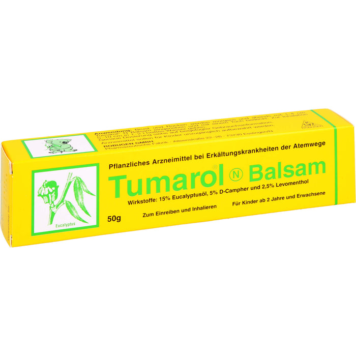 Tumarol N Balsam bei Erkältungskrankheiten der Atemwege, 50 g Creme