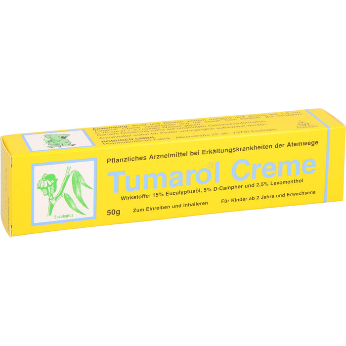 Tumarol Creme bei Erkältungskrankheiten der Atemwege, 50 g Creme