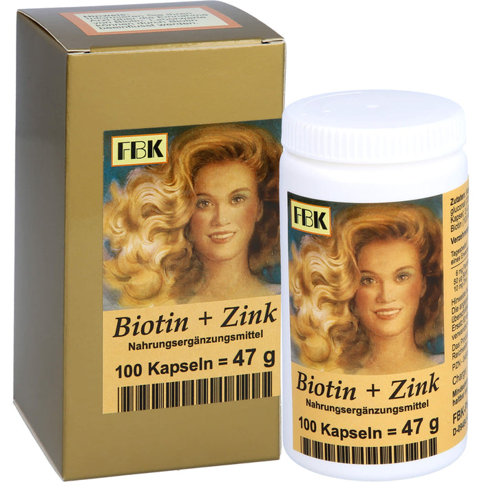 Biotin + Zink Haarkapseln, 100 St KAP