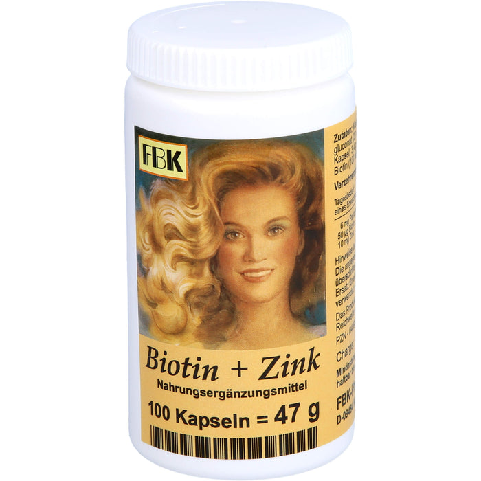 Biotin + Zink Haarkapseln, 100 St KAP