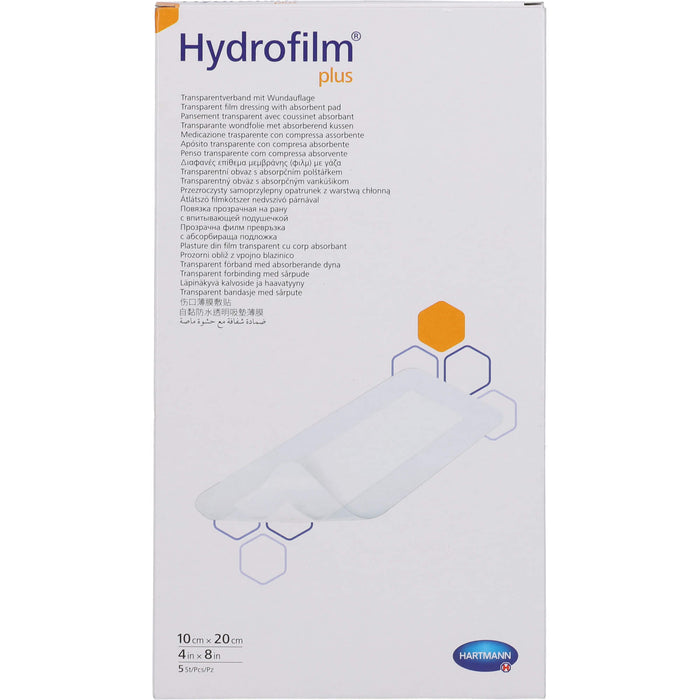Hydrofilm Plus Transparentverband 10x20cm, 5 St VER