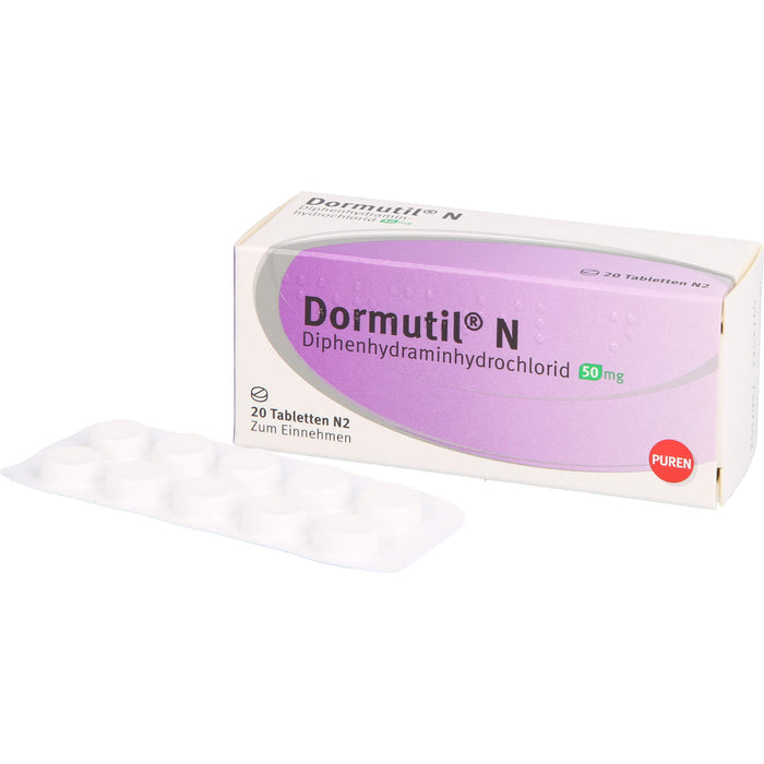 Dormutil N Tabletten bei Einschlaf- und Durchschlafstörungen, 20 St. Tabletten