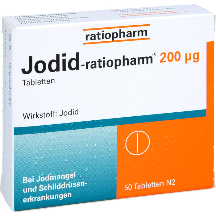 Jodid-ratiopharm 200 µg Tabletten, 50 St. Tabletten