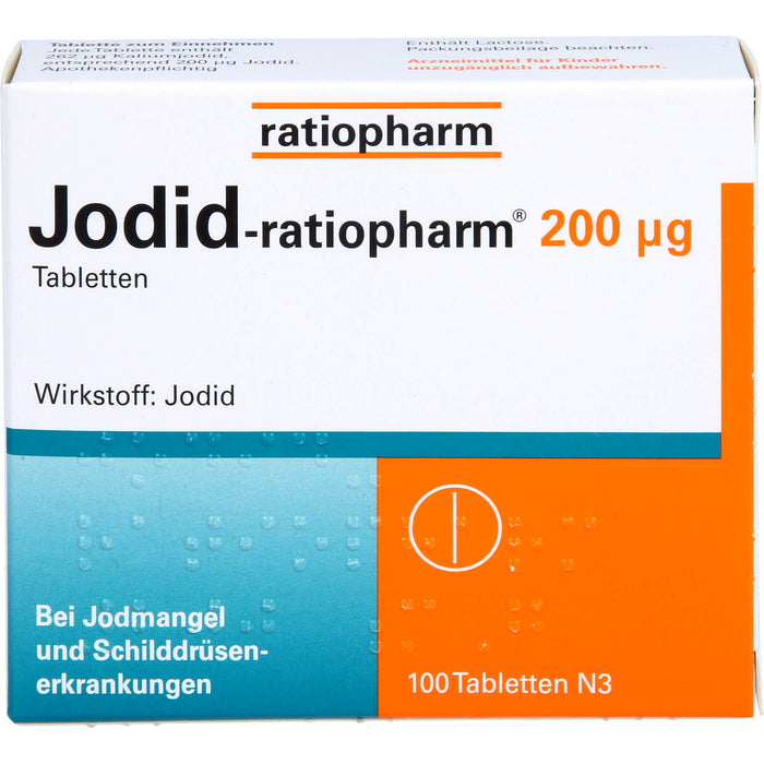Jodid-ratiopharm 200 µg Tabletten, 100 St. Tabletten