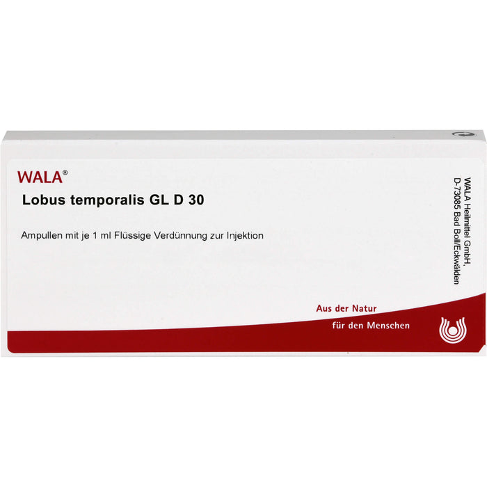 WALA Lobus temporalis GL D30 flüssige Verdünnung, 10 St. Ampullen
