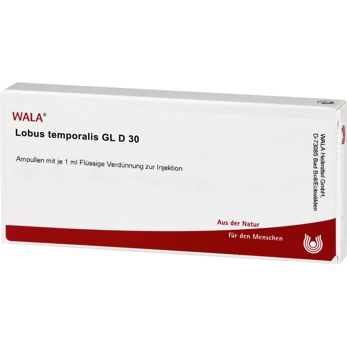 WALA Lobus temporalis GL D30 flüssige Verdünnung, 10 St. Ampullen