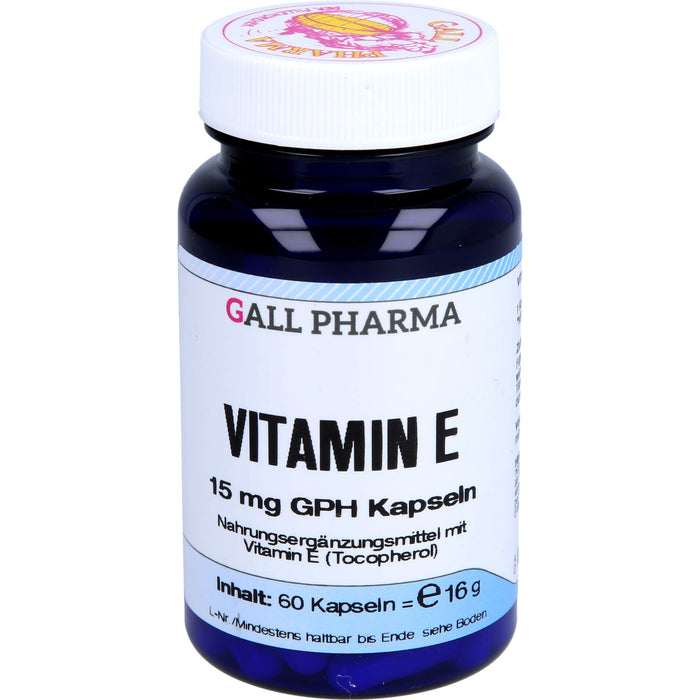 GALL PHARMA Vitamin E 15 mg GPH Kapseln, 60 St. Kapseln