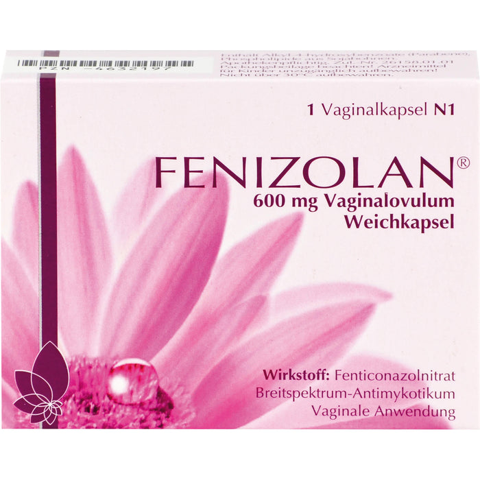 FENIZOLAN Vaginalovulum Weichkapsel Breitspektrum-Antimykotikum, 1 St. Zäpfchen