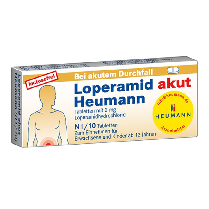 Loperamid akut Heumann Tabletten, 10 St. Tabletten