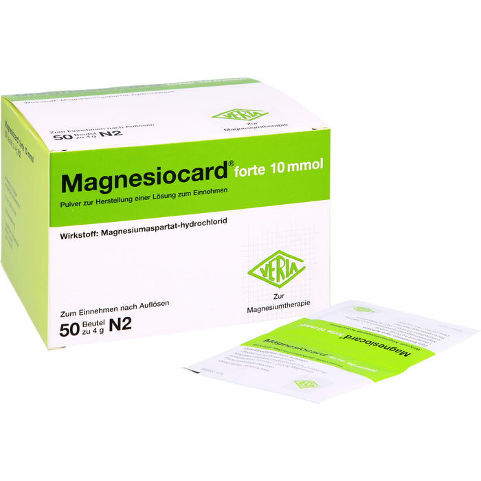 Magnesiocard forte 10 mmol, Pulver zur Herstellung einer Lösung zum Einnehmen, 50 St PLE