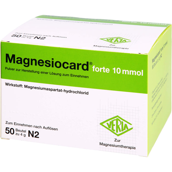Magnesiocard forte 10 mmol, Pulver zur Herstellung einer Lösung zum Einnehmen, 50 St PLE