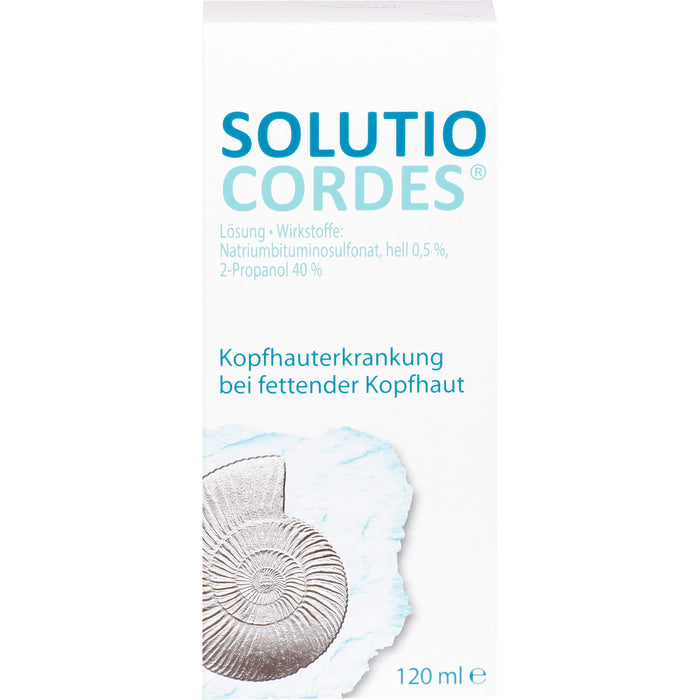 Solutio Cordes Lösung für Kopfhauterkrankungen bei fettender Kopfhaut, 120 ml Lösung