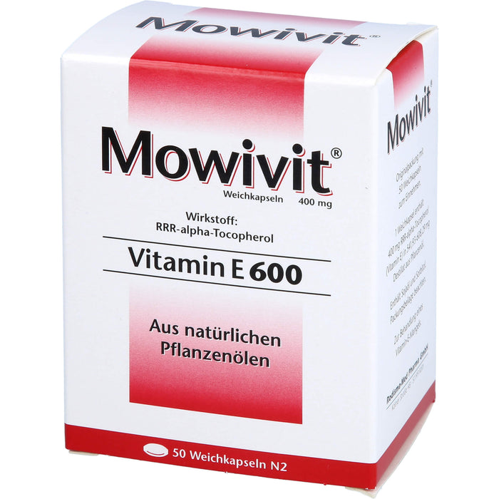 Mowivit Vitamin E 600, 50 St KAP