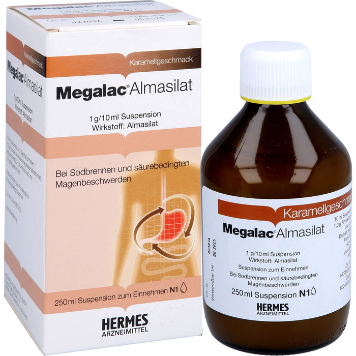 Megalac Almasilat 1 g/10 ml Suspension, 250 ml SUS