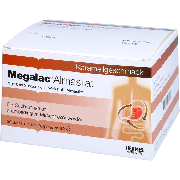 Megalac Almasilat 1 g/10 ml Suspension Beutel, 50X10 ml SUS