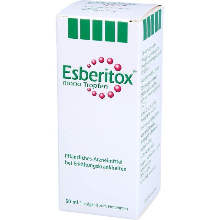 Esberitox mono Tropfen bei Erkältungskrankheiten, 50 ml Lösung
