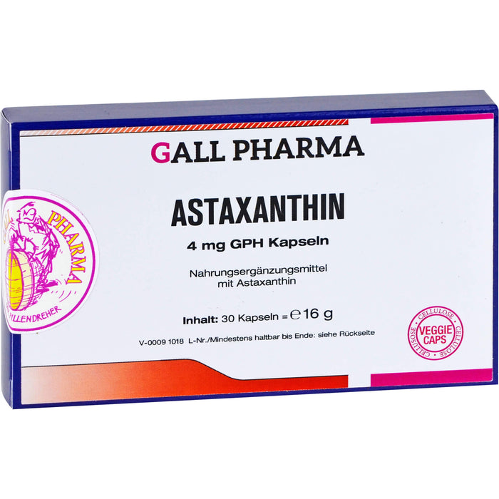 GALL PHARMA Astaxanthin 4 mg GPH Kapseln, 30 St. Kapseln
