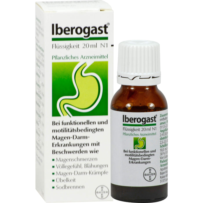 Iberogast Classic bei funktionellen und motilitätsbedingten Magen-Darm-Erkrankungen, 20 ml Lösung