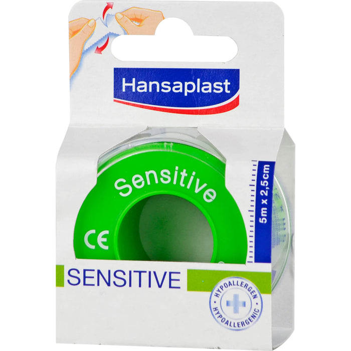 Hansaplast Sensitive Fixierpflaster 5 m x 2,5 cm, 1 St. Pflaster