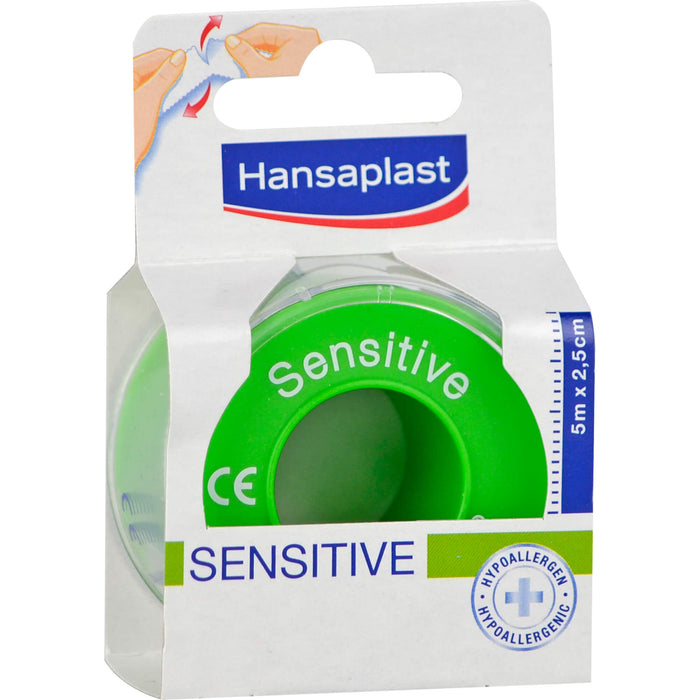 Hansaplast Sensitive Fixierpflaster 5 m x 2,5 cm, 1 St. Pflaster