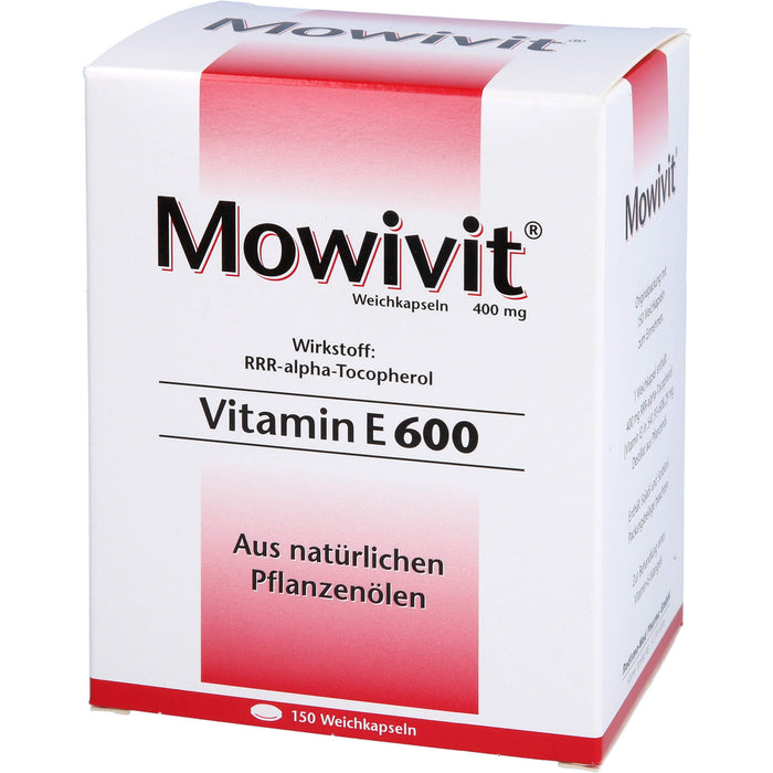 Mowivit Vitamin E 600, 150 St KAP