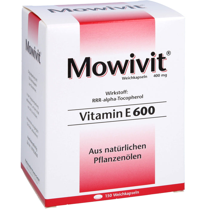 Mowivit Vitamin E 600, 150 St KAP