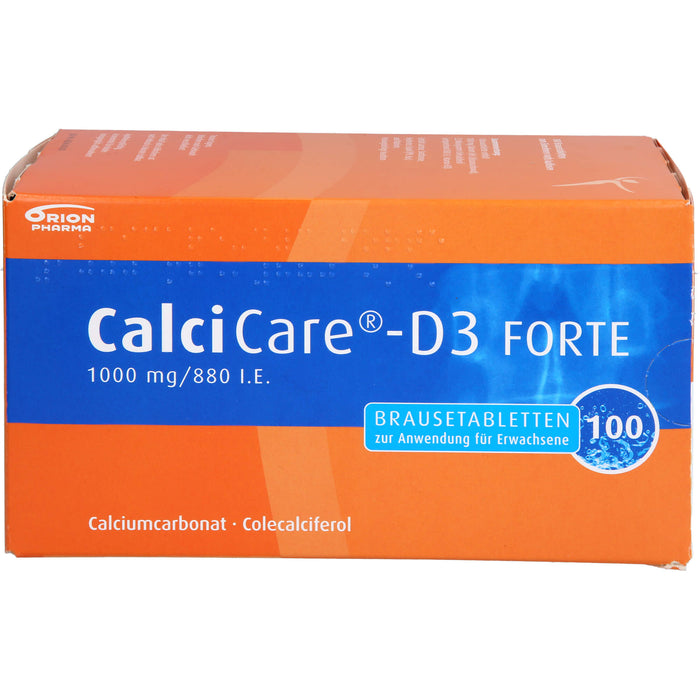 CalciCare-D3 FORTE 1000 mg/880 I.E. Brausetabletten, 100 St BTA