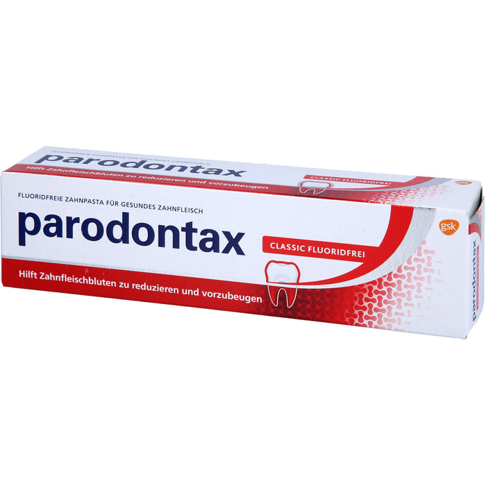 parodontax Classic fluoridfreie Zahnpasta für gesundes Zahnfleisch, 75 ml Zahncreme