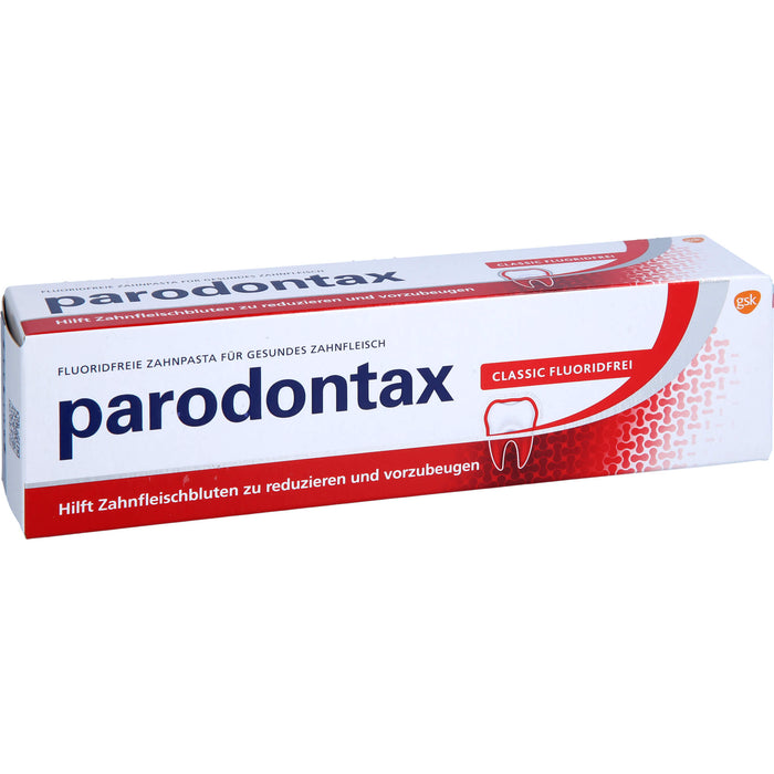 parodontax Classic fluoridfreie Zahnpasta für gesundes Zahnfleisch, 75 ml Zahncreme
