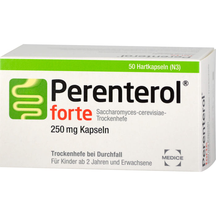 Perenterol forte 250 mg Kapseln Trockenhefe bei Durchfall, 50 St. Kapseln