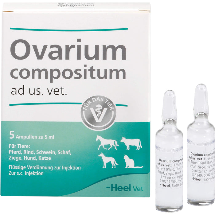 Heel Ovarium compositum ad us. vet. für Tiere Ampullen, 5 St. Ampullen