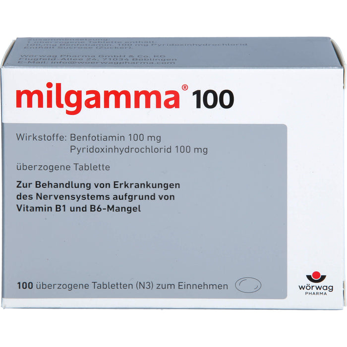milgamma 100, überzogene Tablette, 100 St UTA