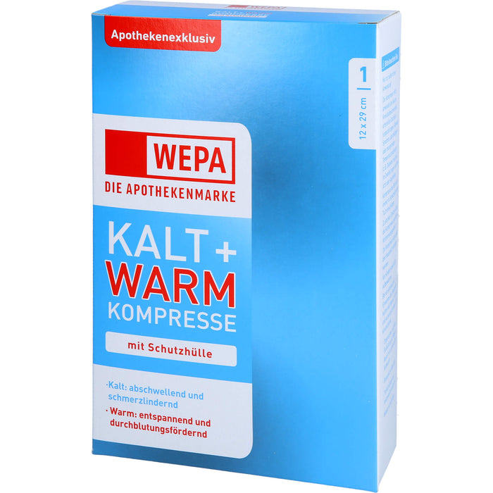 WEPA Kalt + Warm Kompresse mit Schutzhülle 12 x 29 cm, 1 St. Kompressen